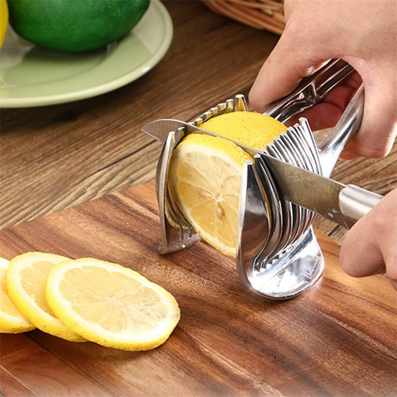 Stainless Steel Lemon Slicer Tomato Slicer Lemon Cutter With