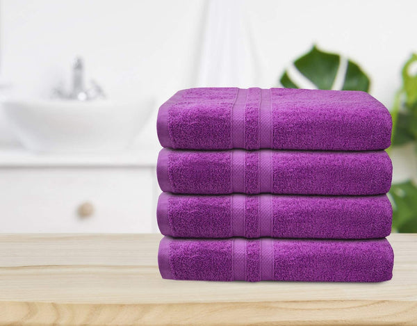 Elvana Home Ultra Soft 6 Pack Cotton Towel Set, Contains 2 Bath Towels  28x55 inch, 2 Hand Towels 16x24 inch & 2 Wash Coths 12x12 inch, Ideal for