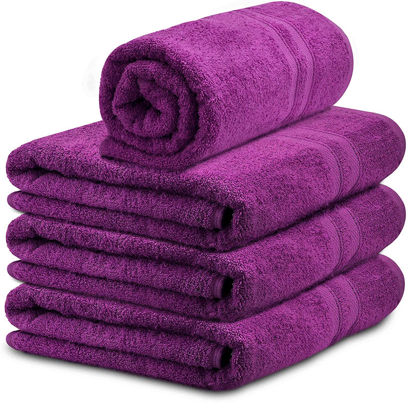 TALVANIA Luxury Bath Towels - 100% Ring Spun Cotton 650 GSM Big