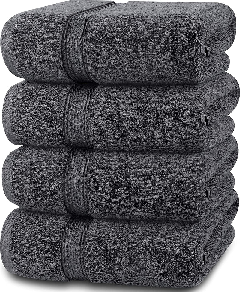 Utopia Towels - Bath Towels Set - Premium 100% Ring Spun Cotton - Quick  Dry, Highly Absorbent, Soft Feel Towels, Perfect for Daily Use (Pack of 4)  (27